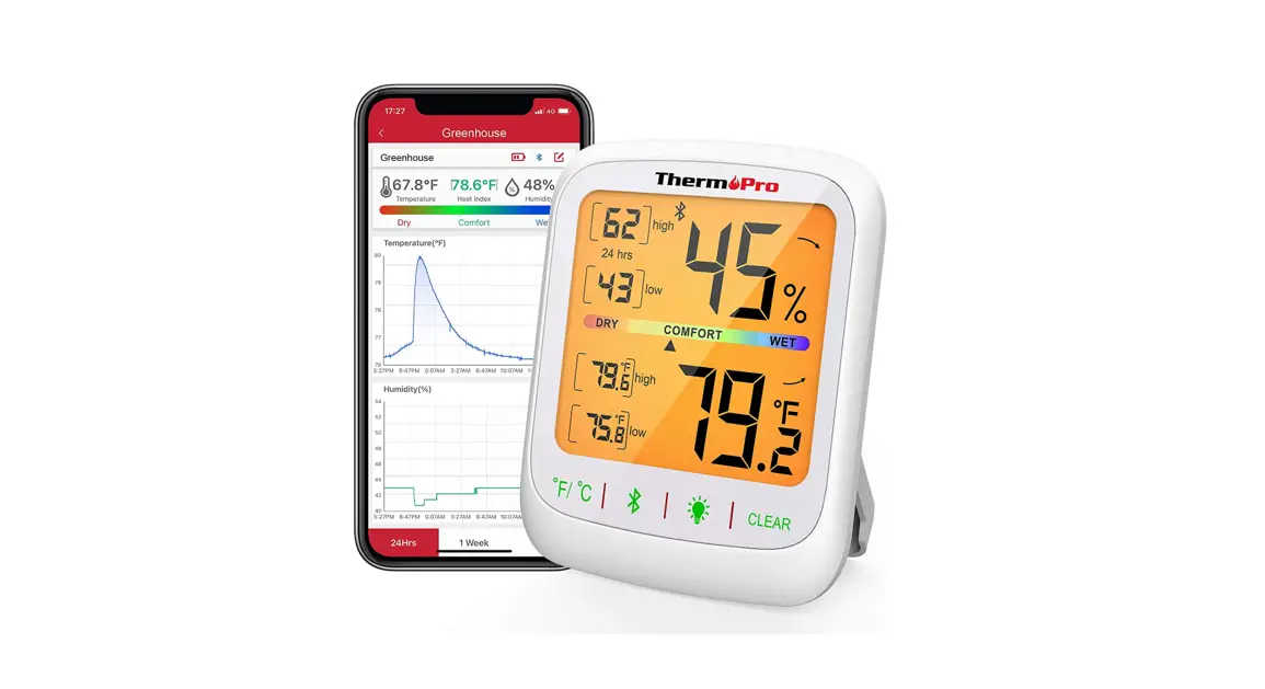 Thermopro Tp358 Bluetooth Humidity And Temperature Monitor User Manual