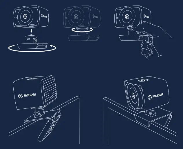 elgato 30WAA9901 Facecam - Mount Facecam