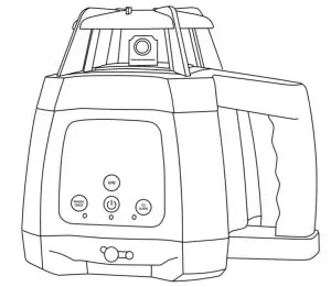 Spot on RL 20R Rotary Laser Level Kit