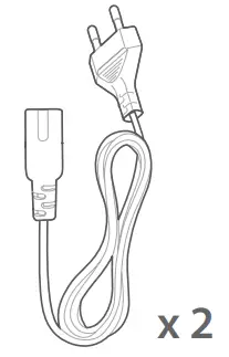 JBL BAR 21 DEEP BASS 21 Channel Soundbar Owners - Power cord