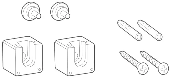 JBL BAR 21 DEEP BASS 21 Channel Soundbar Owners - mounting kit