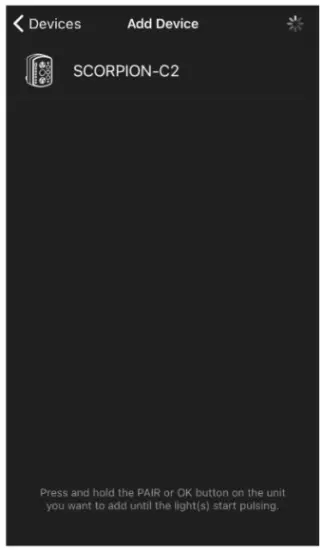 Pairing X2 devices with the app