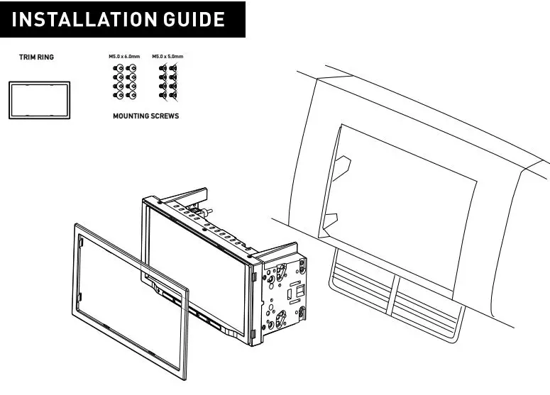 JENSEN J1CA7 Multimedia Receiver User Guide - Installation