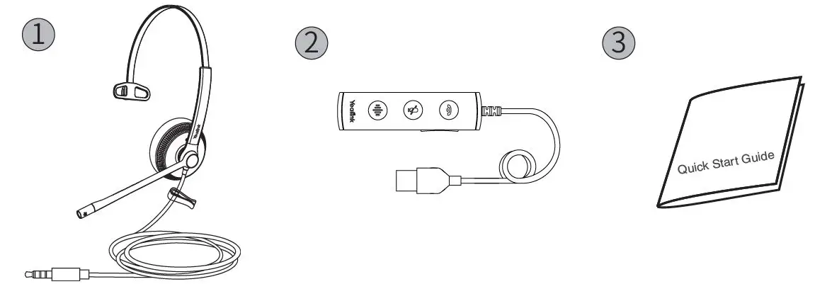 Yealink UH34 Dual Wired Headset fig 1