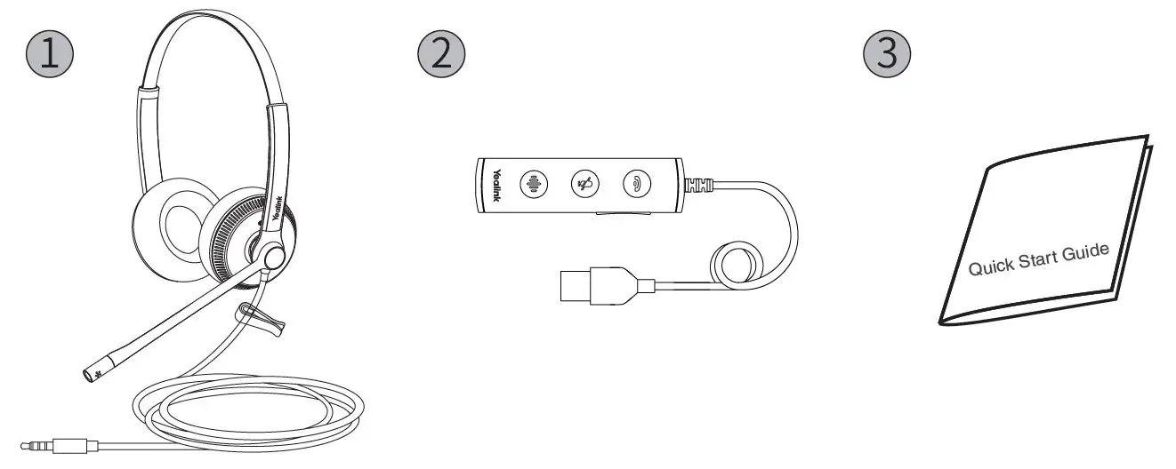 Yealink UH34 Dual Wired Headset fig 2