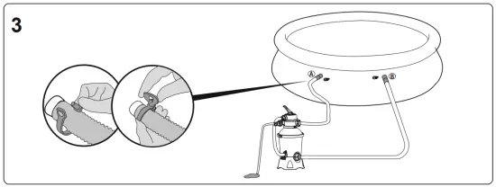 FOR POOL WITH 2 VALVES