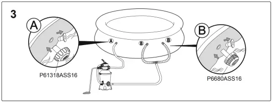 FOR POOL WITH 3 VALVES