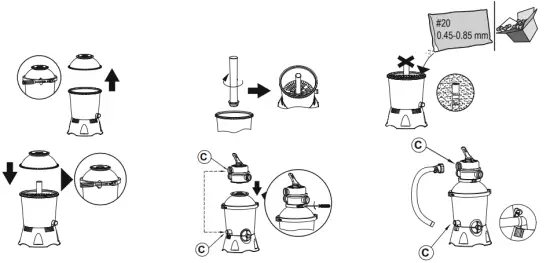 LOAD POOL-GRADE FILTER SAND