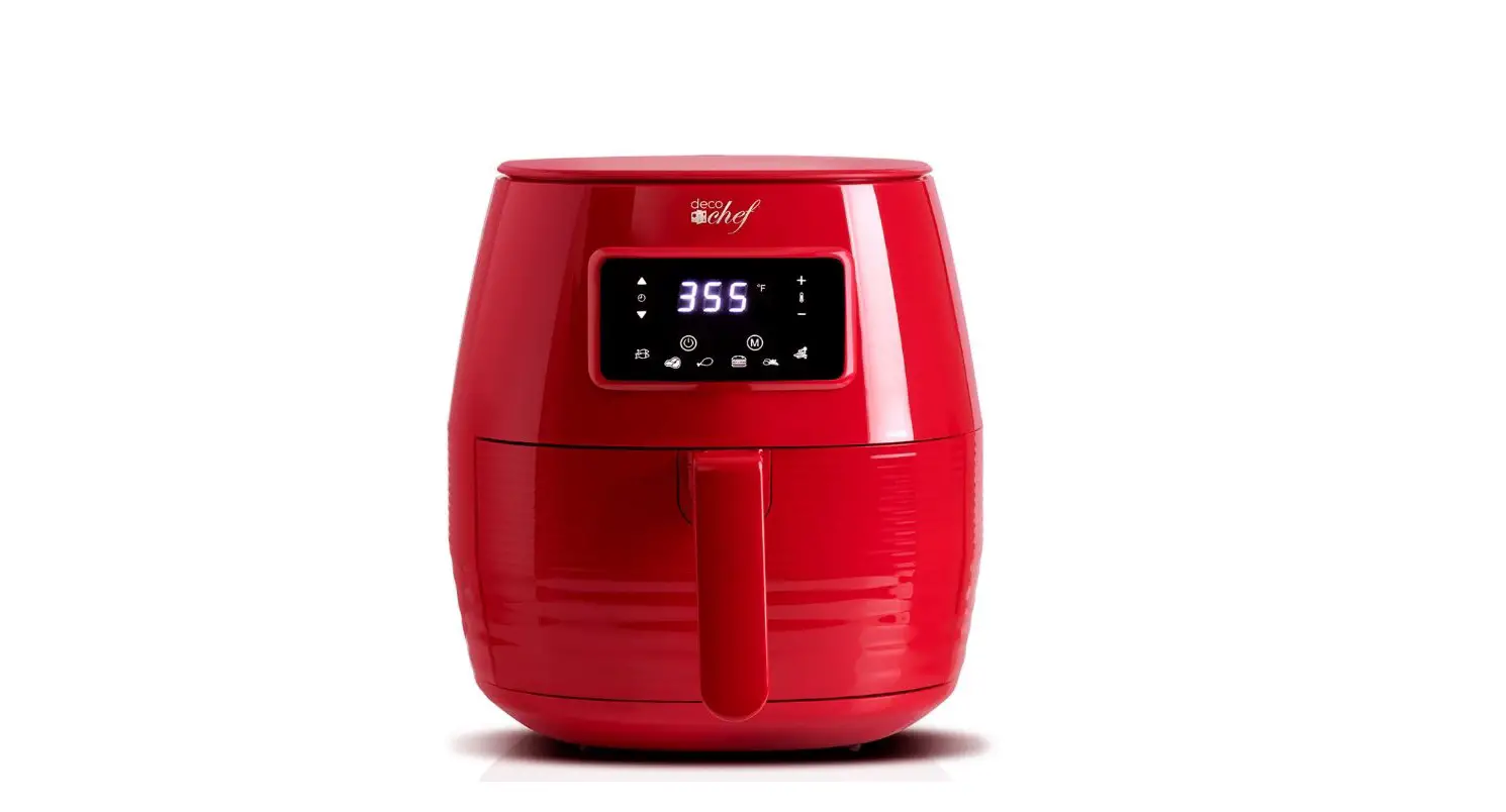 Deco Chef Dcdcdair05 Digital Electric Air Fryer With Accessories And Cookbook Instruction Manual