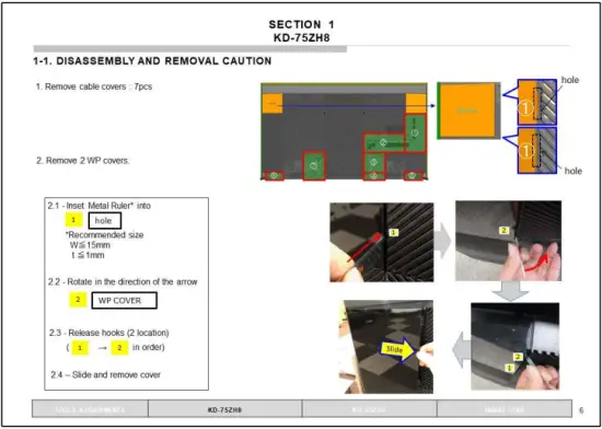 Disassembly And Removal Cuation