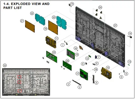 Exploded View and Part List