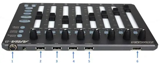 ZAXCOM Aria Series Aria 8 Mixing Panel - figure 1