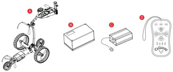 Callaway A44084 Traverse Remote Control Electric Cart - INCLUDES