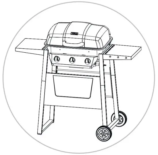 RUSTA 623514720101-0102 Gas BBQ Gassgrill
