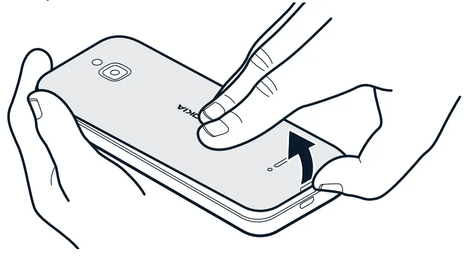 NOKIA TA 1307 Mobile Phone - the cover