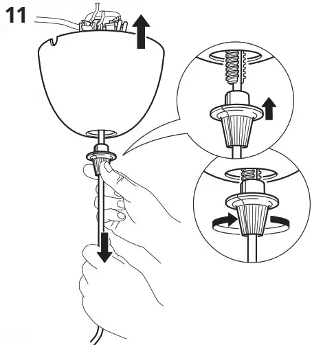 IKEA 893.881 25 JÄLLBY Ceiling Lamp Smoked Glass Pre Brass - overview 12