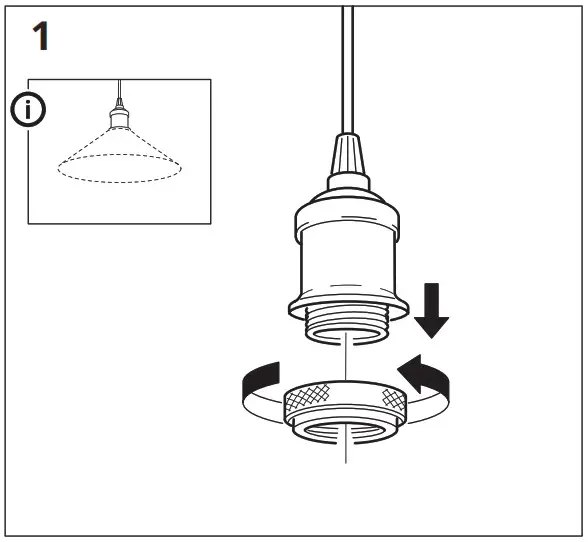 IKEA 893.881 25 JÄLLBY Ceiling Lamp Smoked Glass Pre Brass - overview 15