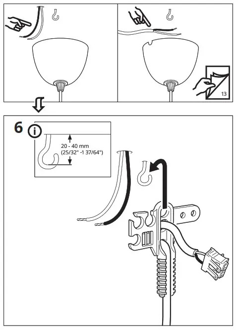 IKEA 893.881 25 JÄLLBY Ceiling Lamp Smoked Glass Pre Brass - overview 6