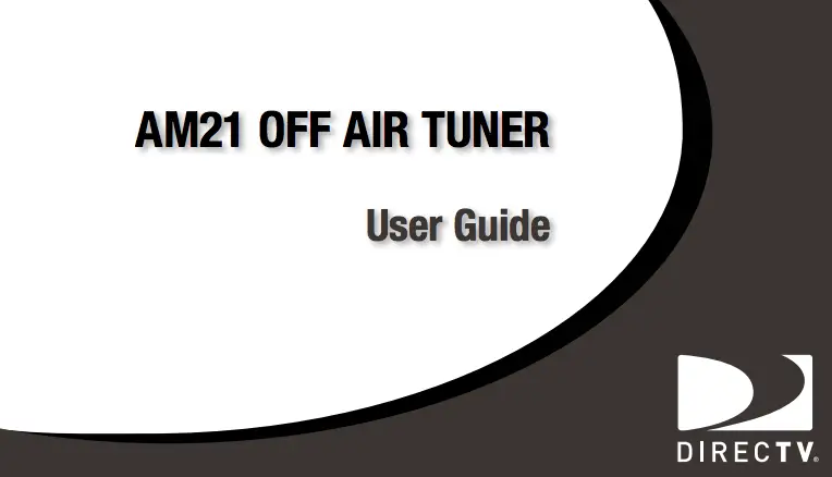 Directv Am21 Off Air Tuner Manual