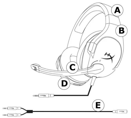 HyperX HX HSCS BK Cloud Stinger Wired Gaming Headset - Overview