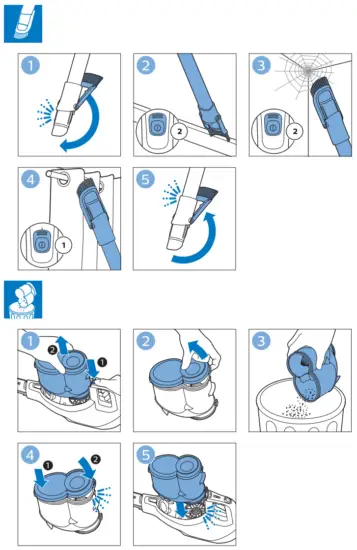 PHILIPS FC6727 SpeedPro Cordless Stick Vacuum Cleaner - fig 5