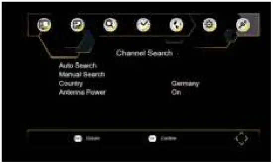 Lenco TFT 1028BK Portable Television HD - Channel Search