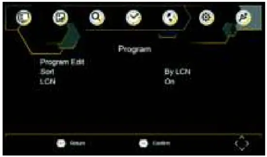 Lenco TFT 1028BK Portable Television HD - SETUP button