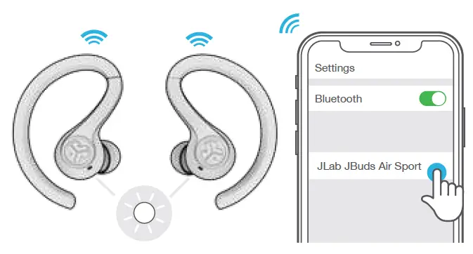 JLAB JBuds Air Sport True Wireless Earbuds FIG 2
