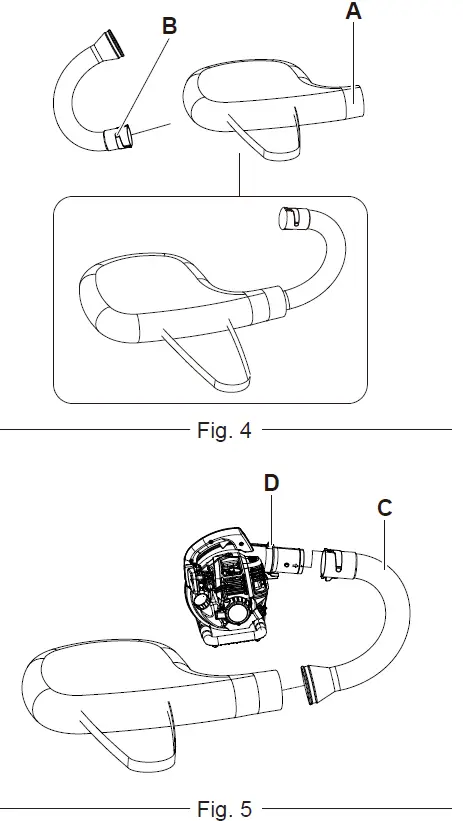 SENIX BLV4QL-M 4-Cycle Engine Gasoline Powered Blower Vacuum Cleaner FIG 20