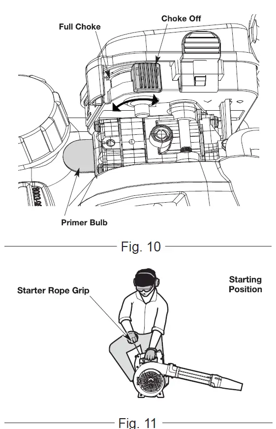 SENIX BLV4QL-M 4-Cycle Engine Gasoline Powered Blower Vacuum Cleaner FIG 24