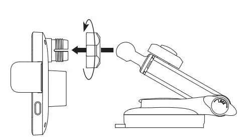 JOYROOM ZR-ZS290 Magnetic Wireless Car Charger Holder User Manual - Put the ball head into the nut first
