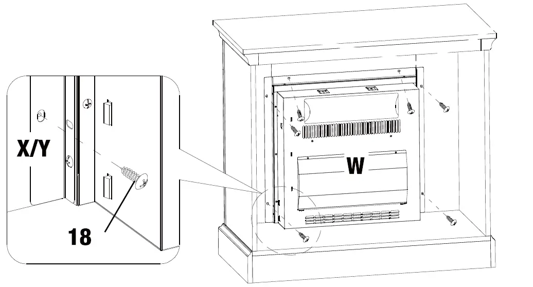 installing the fireplace insert