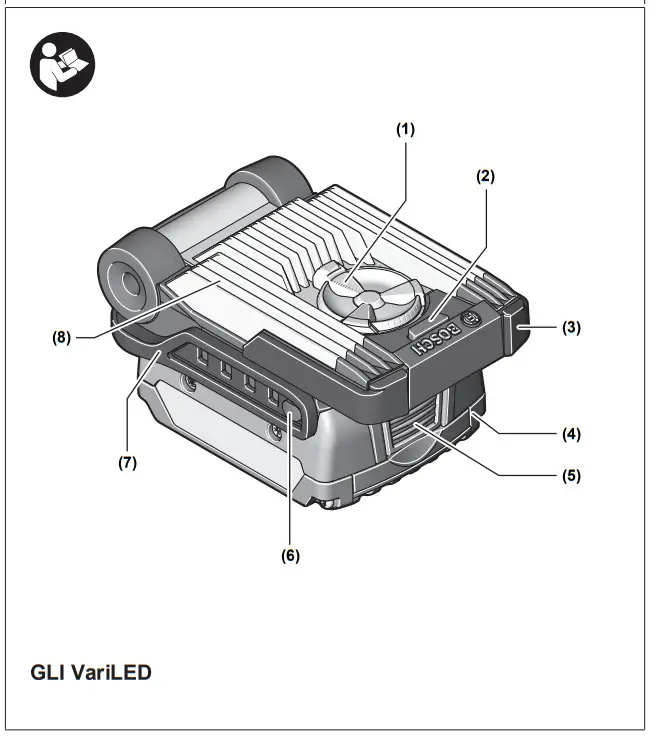 BOSCH Professional GLI Variled Cordless Worklight - fig 1