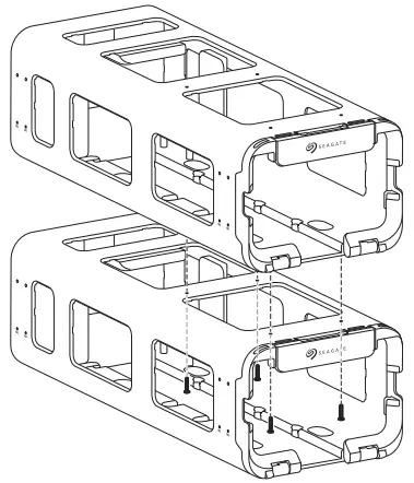 Connecting Lyve Mobile Mounts Vertically