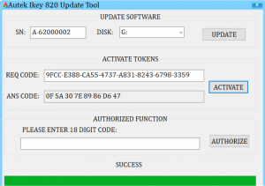 AUTEK IKEY 820 Update Tool B