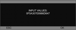 Confirm the ANS CODE you input