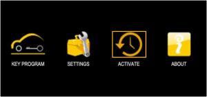 Select the ACTIVATE menu