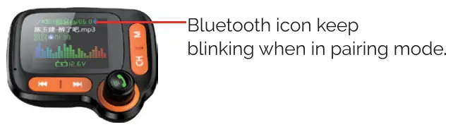 iSimple Vehicle Bluetooth 5.0 FM Transmitte - led