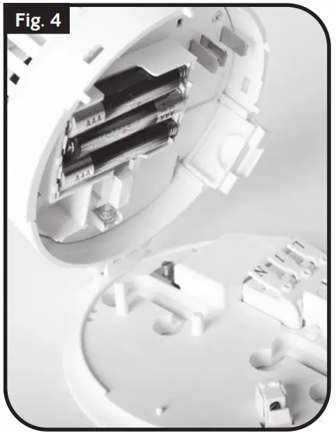 FIREHAWK FHN450BB Mains Powered Heat Alarms - CHANGING THE BATTERIES