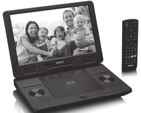 Lenco BRP-1150 11.5-Inch Portable Bluray and DVP