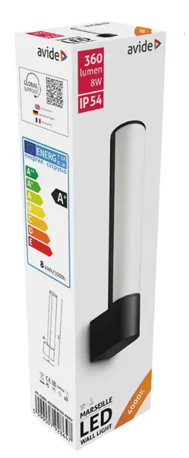 avide-15.001-0642-Outdoor-Wall-Lamp-Marseille-Vertical-LED-8W-PRODUCT