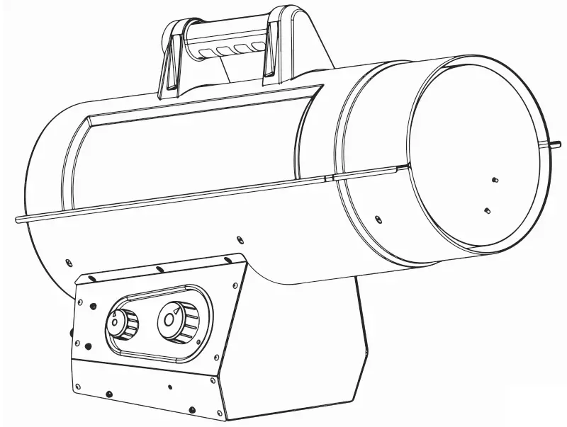 DEWALT DXH170FAVT Forced Air Propane Construction Heater - fIG 3