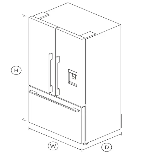 FISHER-PAYKEL-RF540ADUB6-Freestanding-French-Door-Refrigerator-Freezer -FIG-1