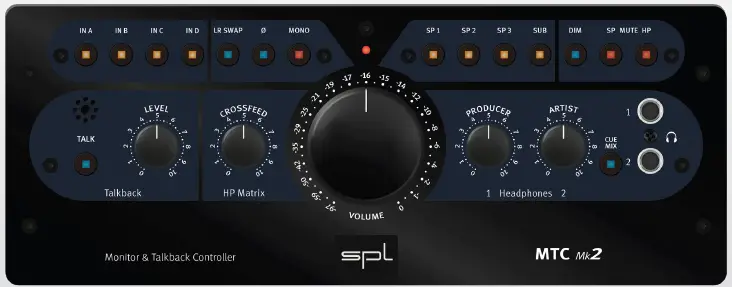 SPL MTC Mk2 Monitor and Talkback Controller