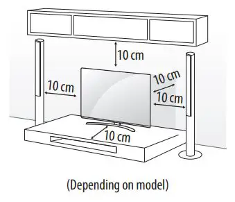 LG LED TV Owner’s Manual - Mounting on the Table