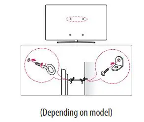 LG LED TV Owner’s Manual - Securing TV to the Wall