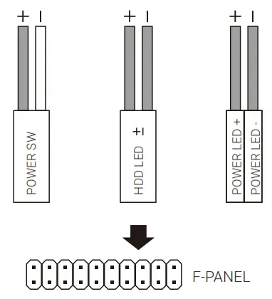 AeroCool Menace Saturn FRGB Computer Case - Front Panel Connecto
