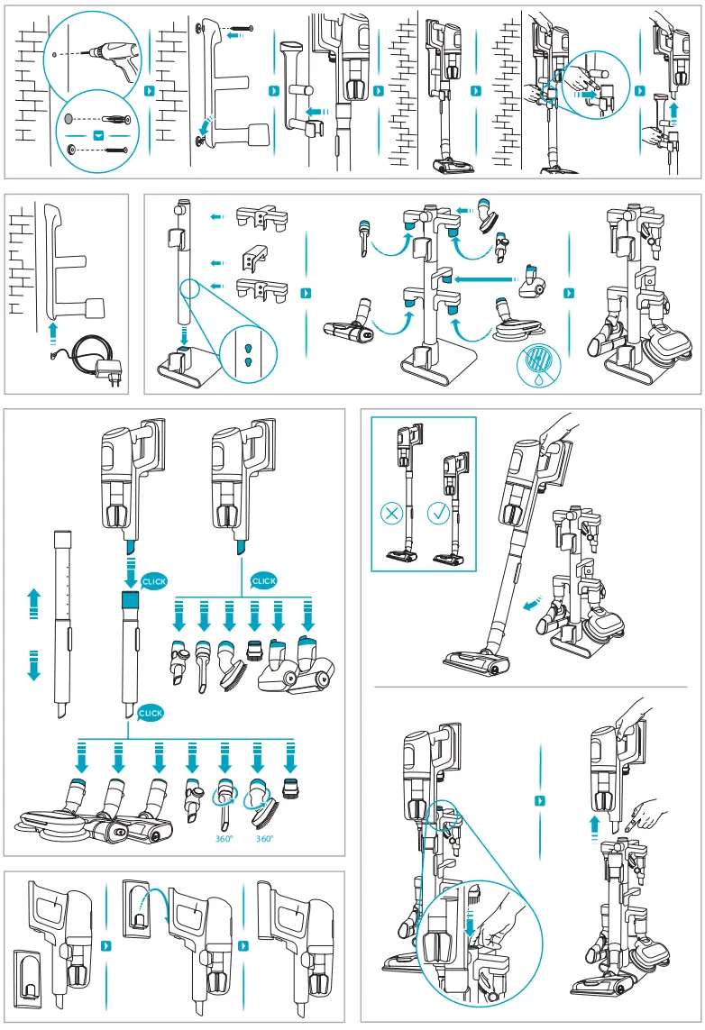 Electrolux EP81UB25GG Ultimate 800 Cordless Stick Vacuum Cleaner - Fig 2