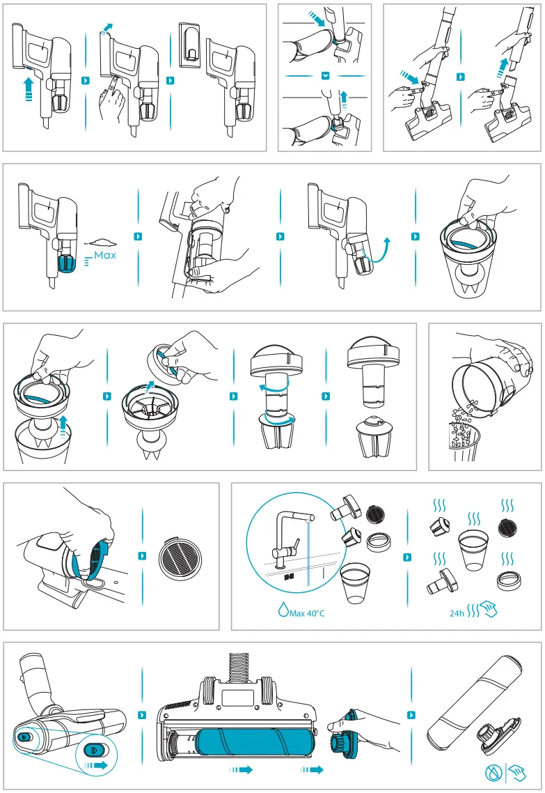 Electrolux EP81UB25GG Ultimate 800 Cordless Stick Vacuum Cleaner - Fig 3