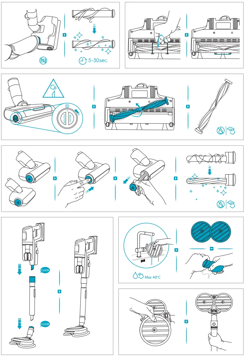 Electrolux EP81UB25GG Ultimate 800 Cordless Stick Vacuum Cleaner - Fig 4